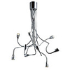 Artistic Chandeliers with 9 LED Lights Chrome Finish