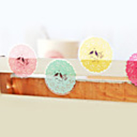 Artistic Circular Lace Landscape Pattern Window Sticker - 10 Icons on One Piece