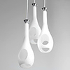 Artistic Creative 3 Light Pendant in Shape of Flower Vase