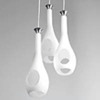 Artistic Creative 3 Light Pendant in Shape of Flower Vase