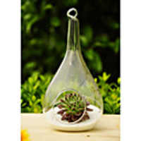 Artistic Drop Shaped Hanging Glass Vase