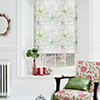 Artistic Floral Roller Shade