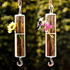 Artistic Hanging Tube Shaped Glass Vase