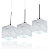 Artistic Modern 3 Light Pendant with Glass Shade