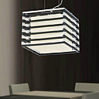 Artistic Pendant Light with 1 Light in Cubic Shaped Shade