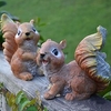 Artistic Squirrel Figurine Active Poses Synthetic Resin Vivid Appearance Cheerful Squirrel Statue Garden Decor Lawn Ornaments Lightinthebox