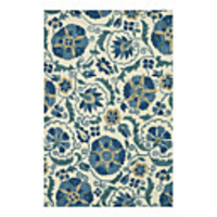 Artistic Wool Tufted Area Rug With Floral Pattern 5