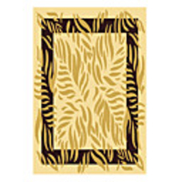 Artistic Wool Tufted Area Rug With Leaves Pattern 5