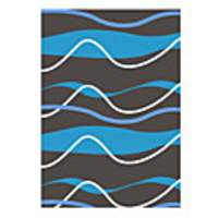 Artistic Wool Tufted Area Rug With Stream Pattern 5