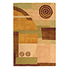Artistic Wool Tufted Area Rug With Sunrise Pattern 5