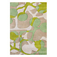 Artistic Wool Tufted Area Rug With Water-drops Pattern 5