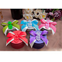 Asian Style Tin Favors With Bow(More Colors)-Set of 50
