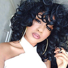 Auburn Wigs for Women Synthetic Wig Loose Wave Loose Wave with Bangs Wig Medium Length Natural Black 1B Synthetic Hair Black Lightinthebox