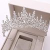 Baroque Handmade Colorful Crystal Rhinestione Crown Multicolor Tiara Accessory Bridal Headdress Lightinthebox