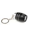 Barrel Shape 6pcs Superbright LED Flashlight KeyChain Unique Design Black