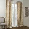 Barroco Golden Turbine Lined Blackout Curtain Panel