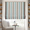 Barroco Striped Jacquard Cotton Roman Shade