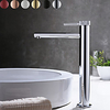 Bathroom Sink Faucet - High Chrome / Brushed Gold / Black Or White Painted Finishes Centerset Single Handle One Hole Bath Mixer Taps Deck Mounted Tall Vessel Vanity Basin Faucet Lightinthebox