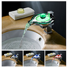 Bathroom Sink Faucet - LED / Waterfall Chrome Centerset Single Handle One HoleBath Taps Lightinthebox