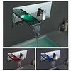 Bathroom Sink Faucet - LED / Waterfall Chrome Centerset Single Handle One HoleBath Taps Lightinthebox