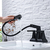Bathroom Sink Faucet - Pull out Painted Finishes Centerset Two Handles Three HolesBath Taps Lightinthebox