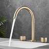 Bathroom Sink Faucet - Rotatable / Classic Electroplated Widespread Two Handles Three Holes Bath Taps Lightinthebox