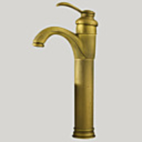 Bathroom Sink Faucet - Rotatable Antique Brass Vessel One Hole / Single Handle One HoleBath Taps