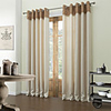 Beige Dotted Line Lined Blackout Curtain Panel