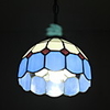 Bohemian Style Chic Tiffany 1 Light Pendant With Grid Shade