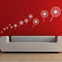 Botanical Dandelion Wall Stickers