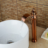 Brass Bathroom Sink Faucet, Waterfall Rose Gold Centerset Single Handle One Hole Bath Taps with Hot and Cold Water Lightinthebox