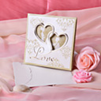 Bride Groom Design Tri-fold Wedding Invitation - Set of 50