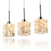 Brief Fashion 3 Light Pendant Patterned with Black Lines