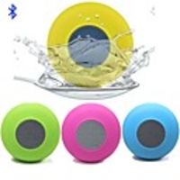 BTS-06 Portable Rechargeable Water Resistant Bluetooth Speaker w/ Microphone -Yellow / Green / Purple /Blue