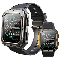 C20pro Smart Watch 1.83 inch Smartwatch Fitness Running Watch Bluetooth Pedometer Call Reminder Activity Tracker Compatible with Android iOS Men Waterproof Long Standby Hands-Free Calls IP 67 43mm Lightinthebox