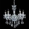 Candle Design Crystal,  5 Light,  Chic Iron Electroplating