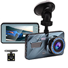 Car DVR Dash Cam Video recorder 3 in 1Rear View Dual Camera Full HD Car Camera 3.6Cycle Recording Night Vision G-sensor Dashcam Lightinthebox