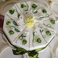 Card Paper Favor Holder with Ribbons / Flower Favor Boxes - 10 Lightinthebox