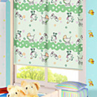 Cartoon Bear Style Roller Shade