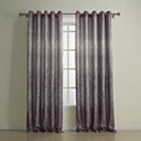 Casual Chenille Print Energy Saving Curtain Panel