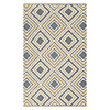 Casual Wool Tufted Area Rug With Diffused Square Pattern 5