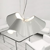 Characteristic Artistic 3 Light Pendant with Screwy Shade
