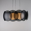 Characteristic Creative 3 Light Pendant with Glass Shade