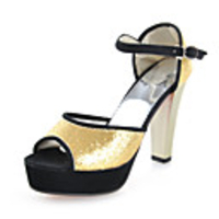 Chic Sparkling Glitter Chunky Heel Slippers Party / Evening Shoes (More Colors)