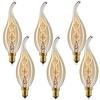 Christmas 6pcs 40W Incandescent Vintage Edison Lights Bulbs Candle E14 C35L Dimmable Decorative Warm White 2300k Retro Dimmable 220-240V Lightinthebox