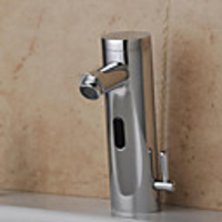 Chrome Bathroom Sink Faucet with Hydropower Automatic Sensor (Hot and Cold)