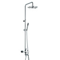 Chrome Finish Contemporary Single Handle Sliding Shower Faucet