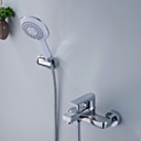 Chrome Finish Single Handle Centerset Shower Faucet
