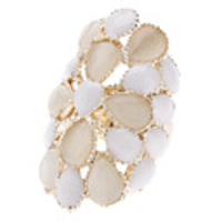 Circle Resin Flower Adjustable Ring