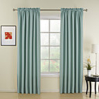 Classic Blue Solid Thermal Curtain Panel